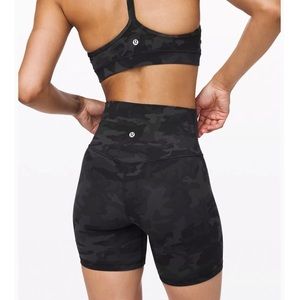 Camo align biker shorts